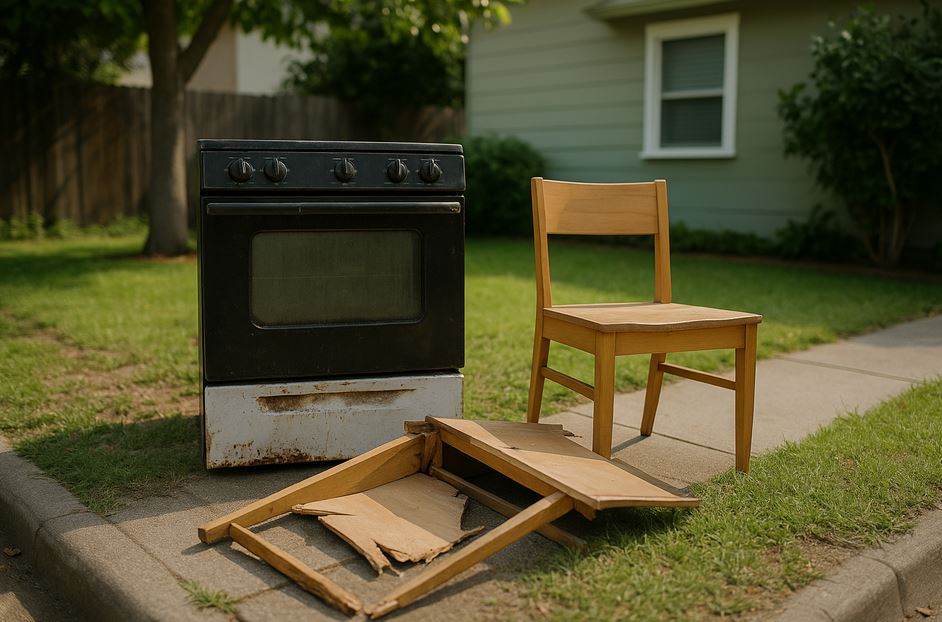 Dépôt d'encombrants à Givors