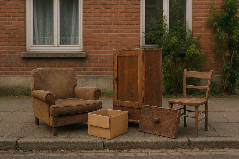 Dépôt d'encombrants à Menton