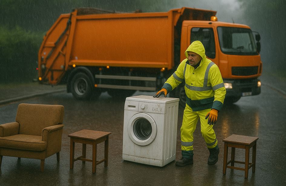 Collecte d'encombrants à Saintes