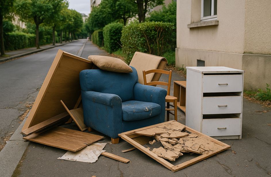 Dépôt d'encombrants à Narbonne