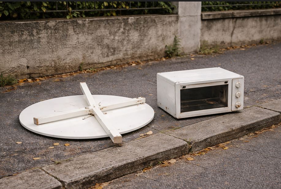 Encombrants sur un trottoir