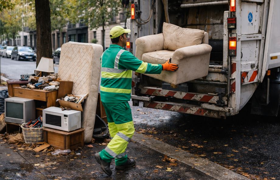 Collecte d'encombrants à Houilles