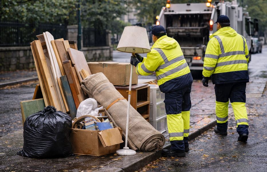 Collecte d'encombrants à Roanne