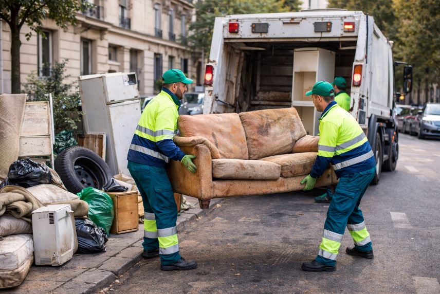 Collecte d'encombrants à Aubervilliers