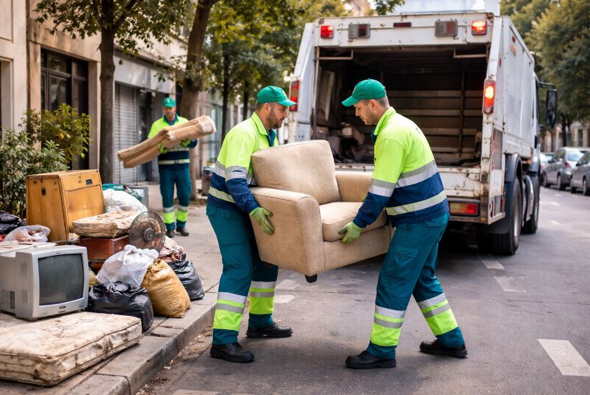 Collecte d'encombrants à Aulnay-sous-Bois