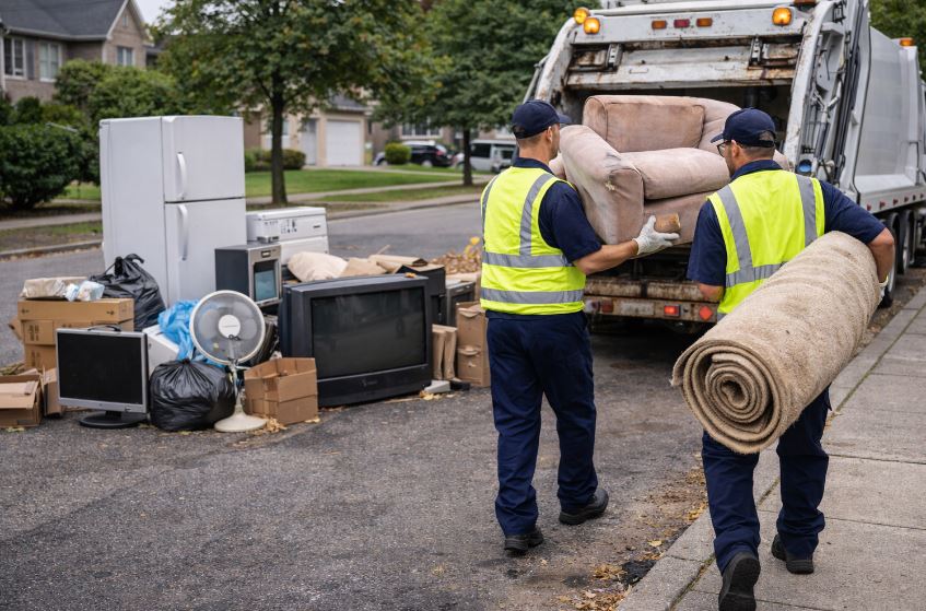 Collecte d'encombrants à Hénin-Beaumont