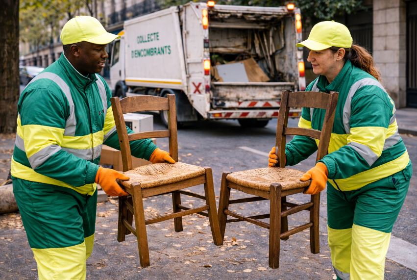 Collecte d'encombrants à Montigny-lès-Metz