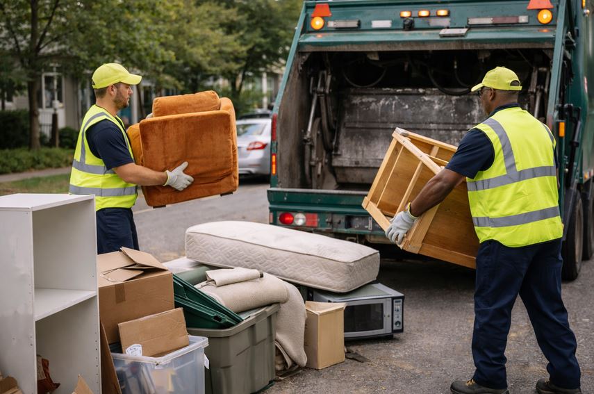 Collecte d'encombrants à Charleville-Mézières