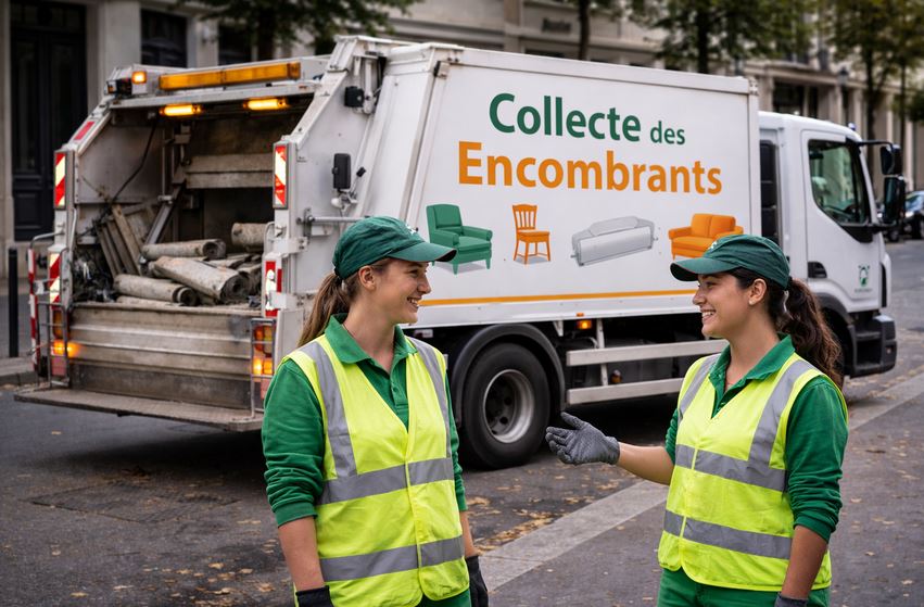 Collecte d'encombrants à Compiègne