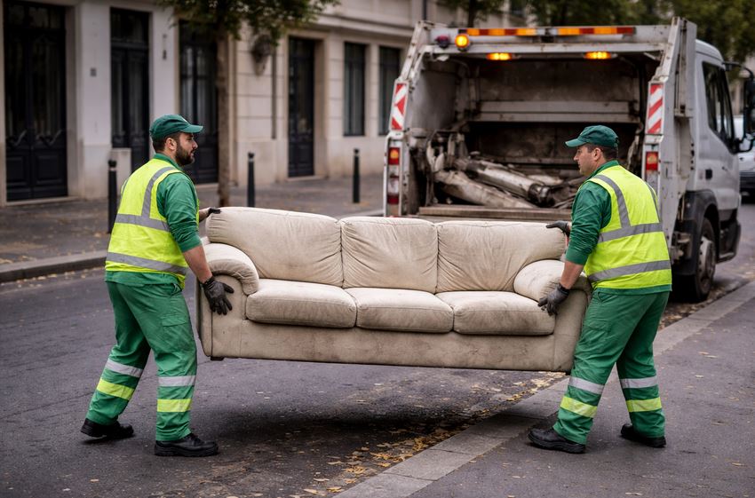 Collecte d'encombrants à Garges-lès-Gonesse