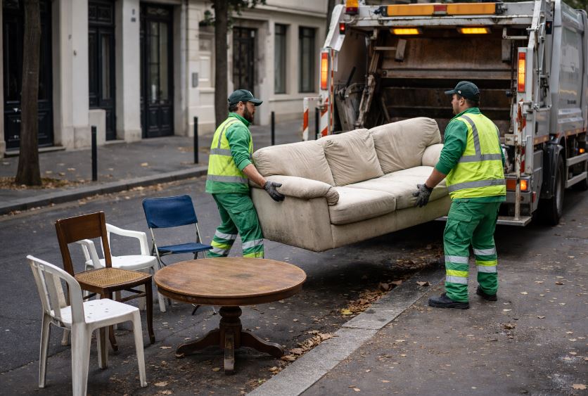 Collecte d'encombrants à Poitiers