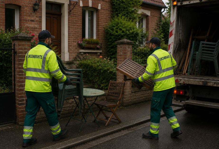 Collecte d'encombrants à Montceau-les-Mines
