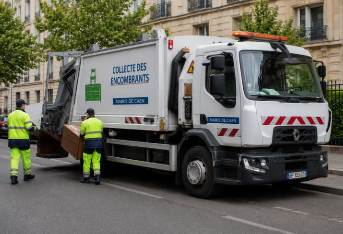 Collecte d'encombrants à Caen